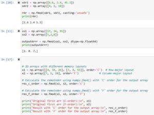 python numpy fmod function code examples