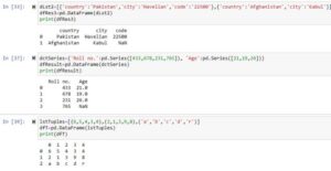 creating python pandas dataframe code examples